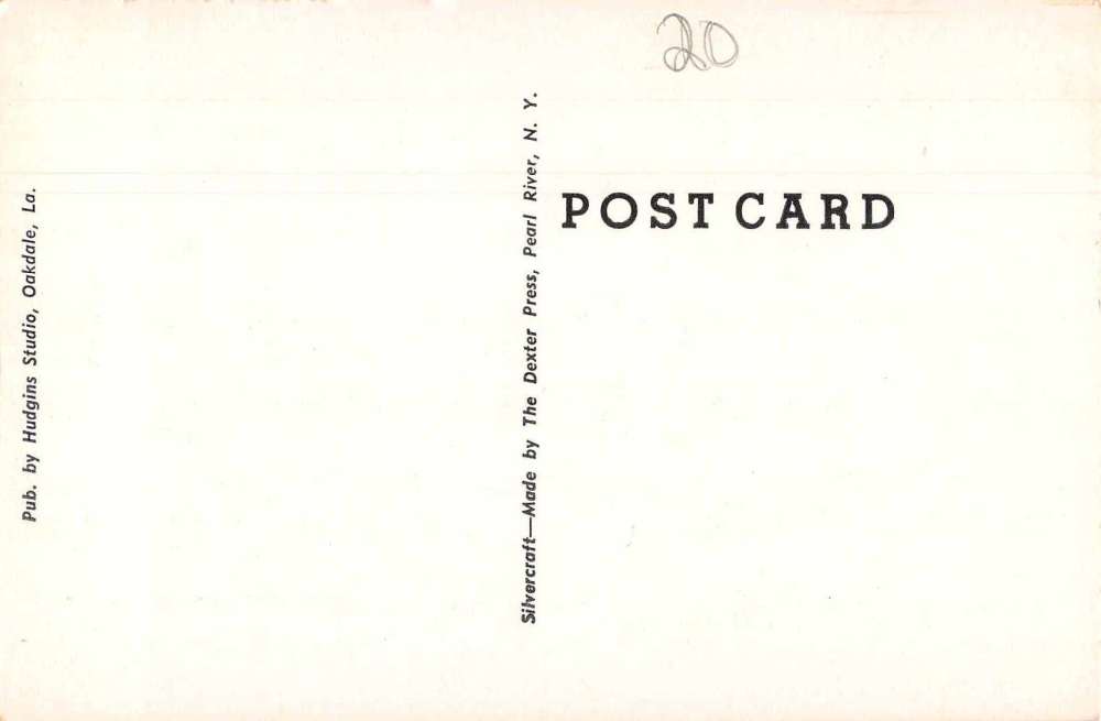 Oakdale Louisiana Sixth Street Business Disctrict Coke Sign Postcard AA7728 - Image 2