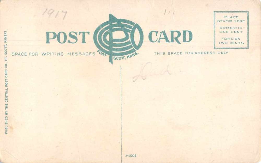 Yates Center Kansas Missouri Pacific Station Vintage Postcard AA7939 Mary L. Martin Ltd. Postcards