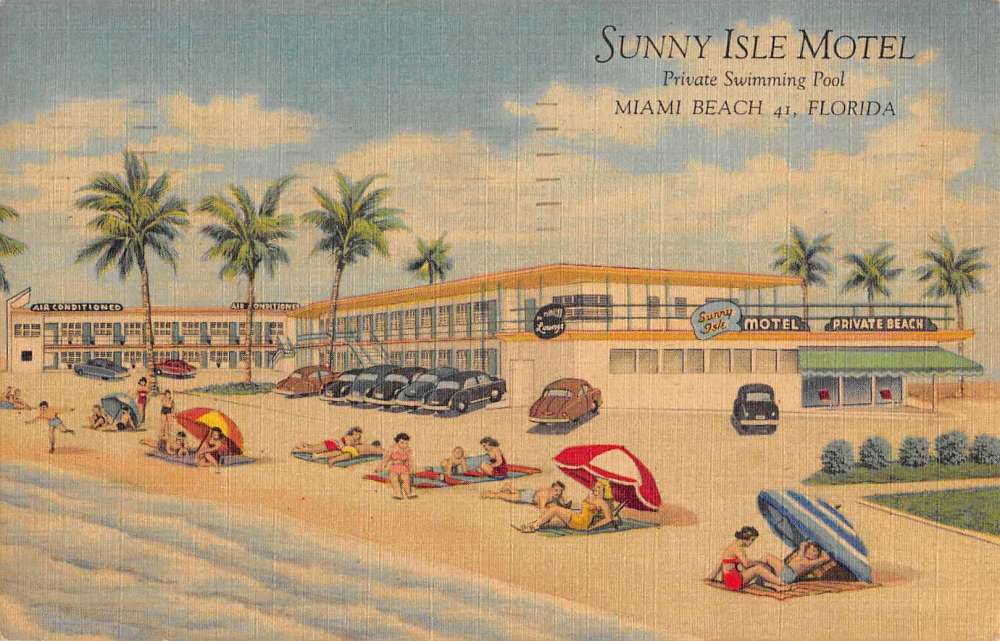 Vintage Miami Beach Florida Postcard