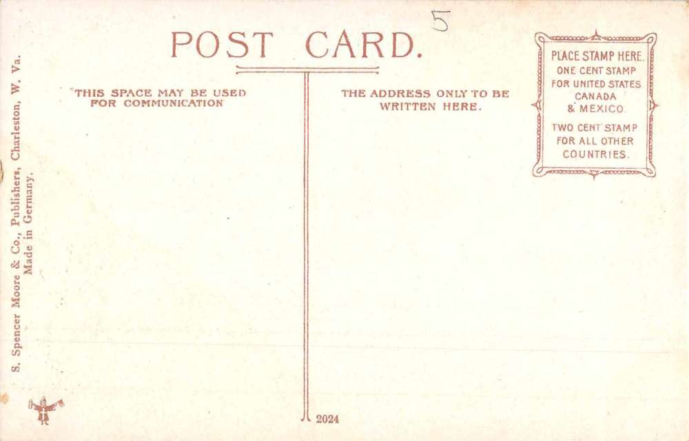 Charleston West Virginia Edgewood Country Club House Vintage Postcard AA10281 - Image 2