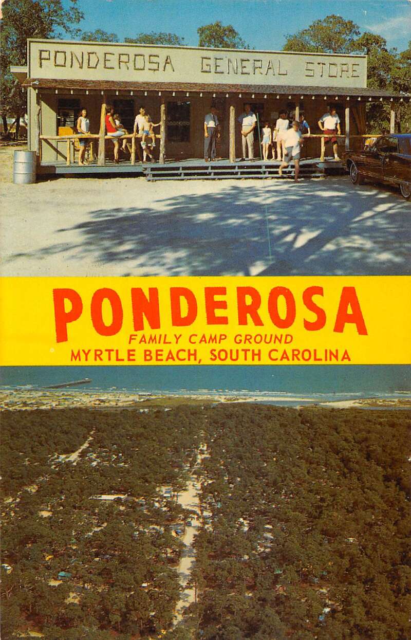 Myrtle Beach South Carolina multi-views Ponderosa Camp Ground vintage pc BB3200