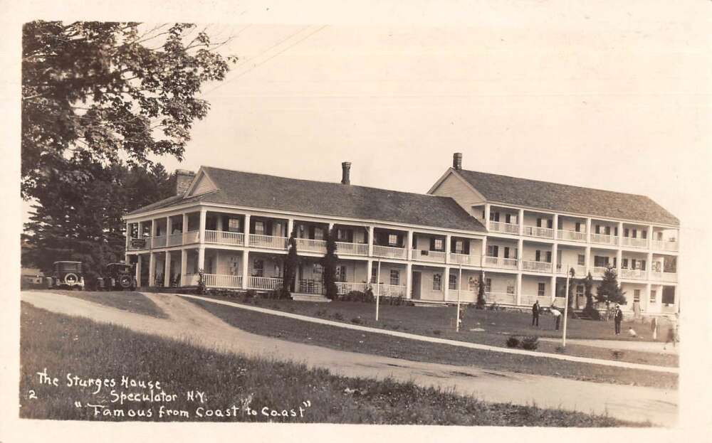 Speculator New York The Sturges House Real Photo Vintage Postcard