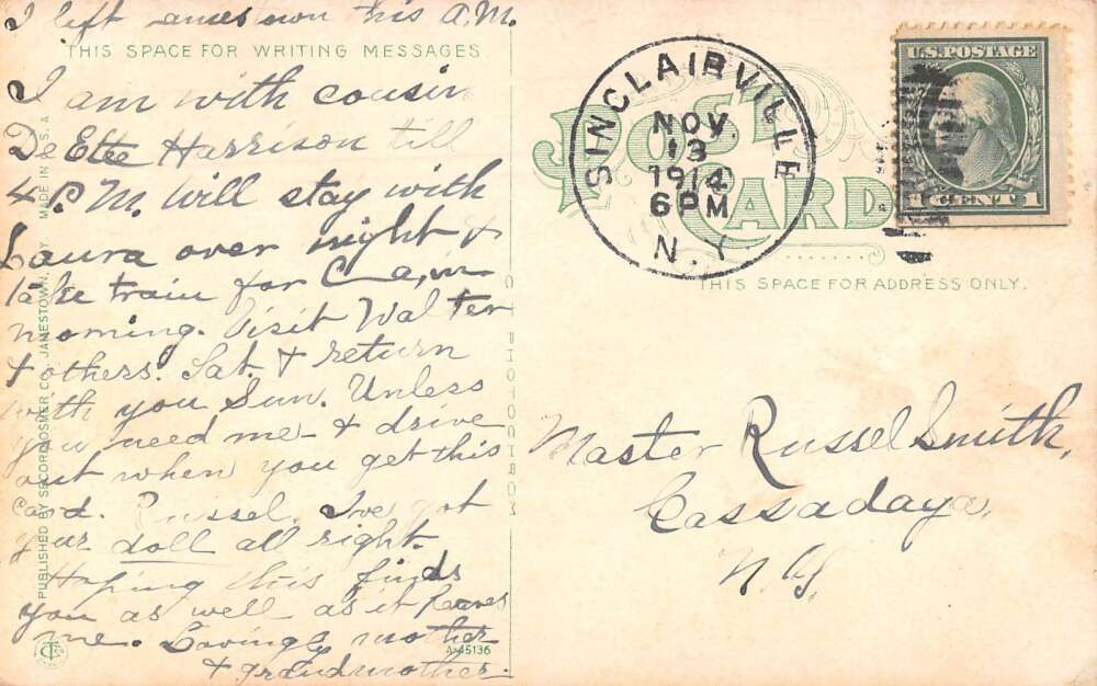 Titusville Pennsylvania The Diamond Street Scene Vintage Postcard AA16869 - Image 2