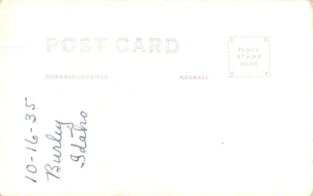 Burley Idaho National Hotel Real Photo Vintage Postcard AA17154 - Image 2
