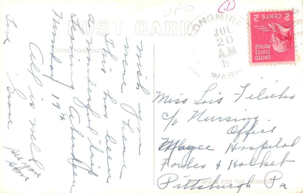 Aberdeen Washington Bridge Olympics Sign Real Photo Vintage Postcard AA17344 - Image 2