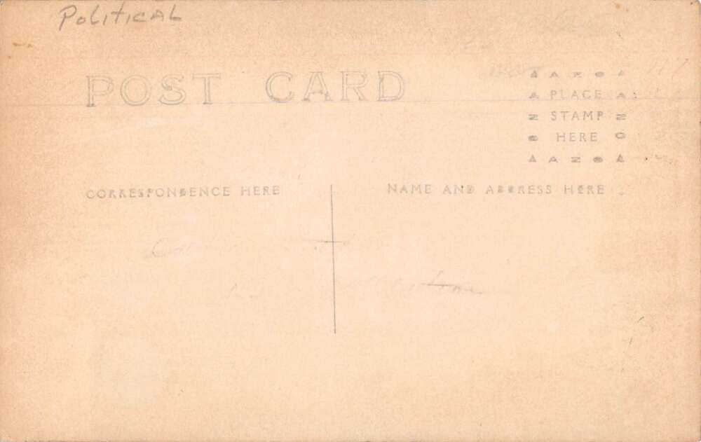 People Watching Patriotic Parade Political Real Photo Vintage Postcard AA18282 - Image 2