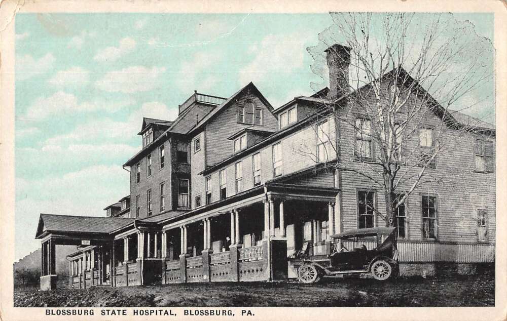 Blossburg Pennsylvania State Hospital Vintage Postcard AA18576 Mary L