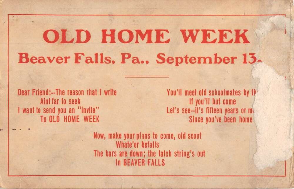 Beaver Falls Pennsylvania Morada Park Vintage Postcard AA19440 - Image 2