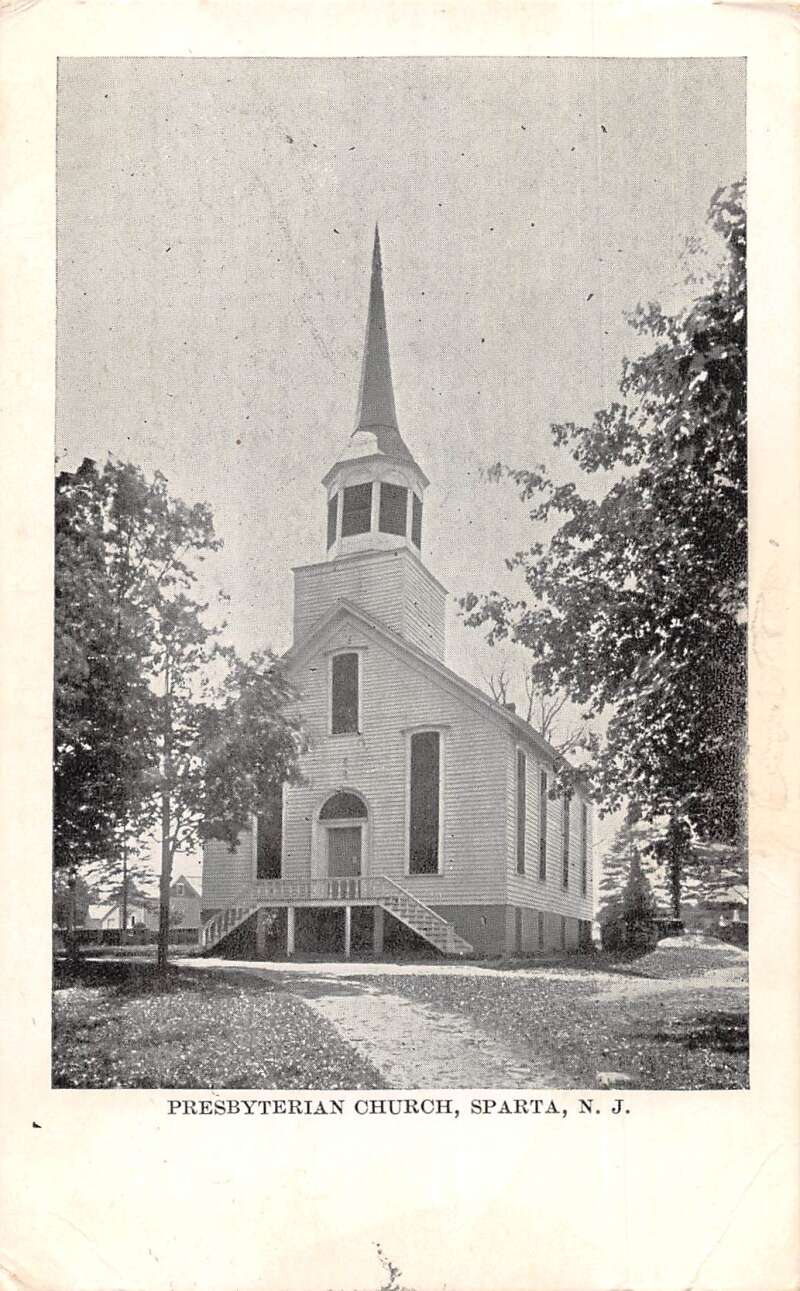 Sparta New Jersey Presbyterian Church Vintage Postcard AA19700 Mary L
