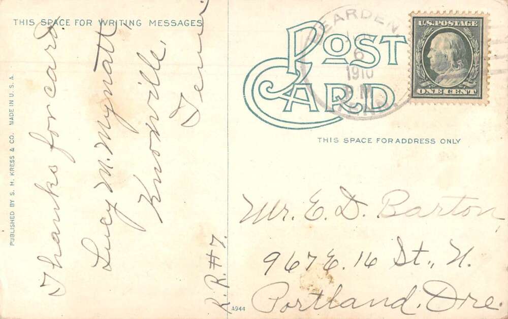 Knoxville Tennessee Train Station Vintage Postcard AA21312 - Image 2