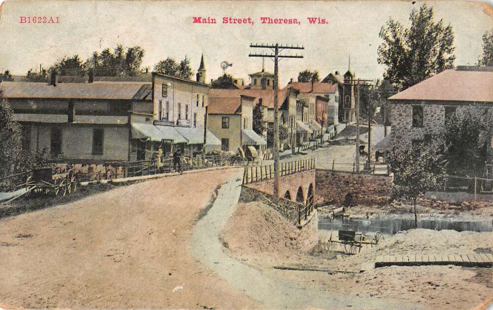 Theresa Wisconsin Main Street Vintage Postcard AA24333 - Mary L. Martin ...