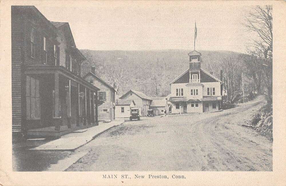 New Preston Connecticut Main Street Vintage Postcard AA25203 Mary L. Martin Ltd. Postcards
