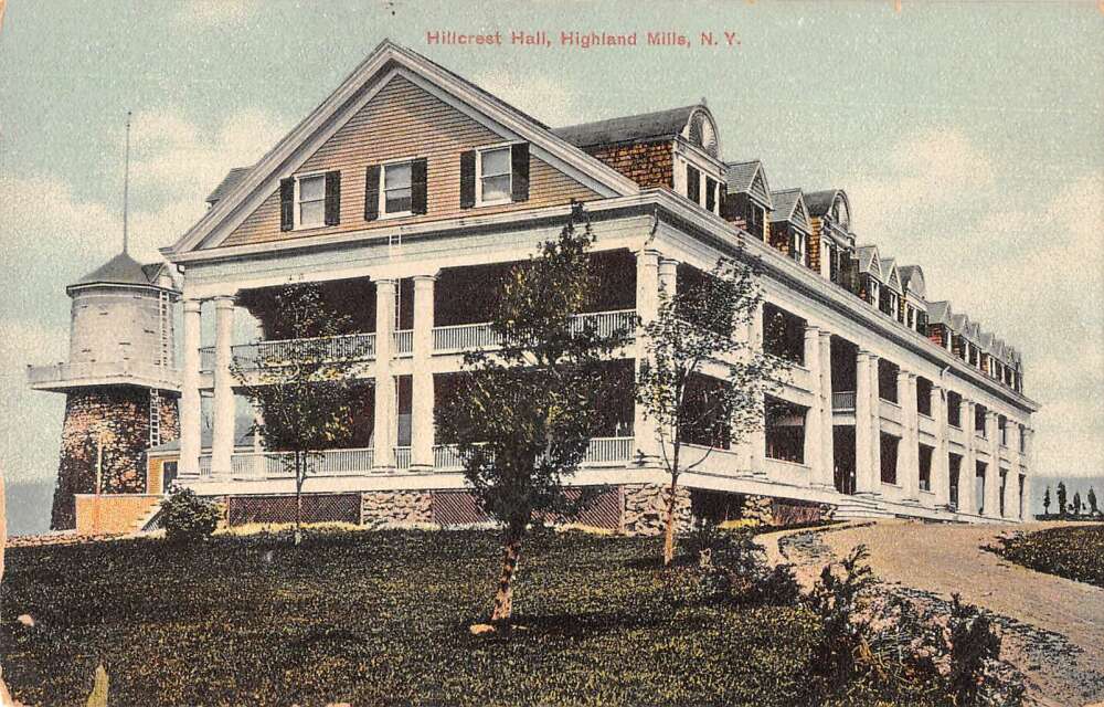 Highland Mills New York Hillcrest Hall Vintage Postcard AA25224 Mary