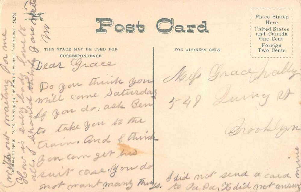 Liberty New York Haying Time Farming Vintage Postcard AA25473 - Image 2