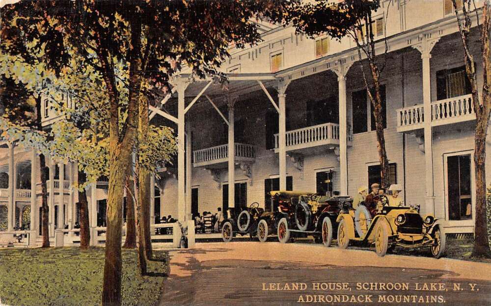 Schroon Lake New York Leland House Adirondack Mountains Vintage