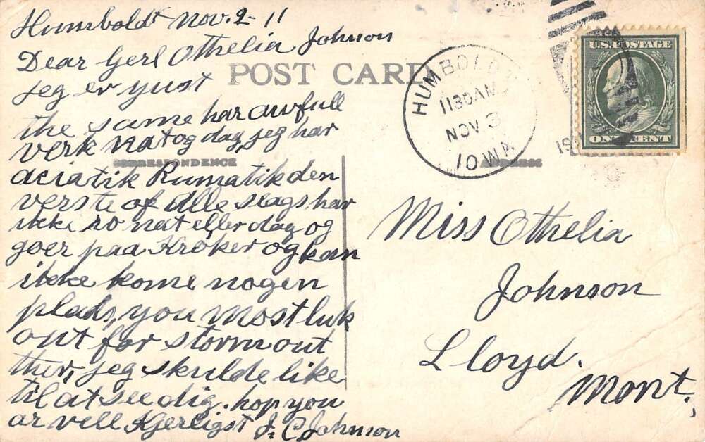 Colfax Iowa Interurban Depot Train Station Vintage Postcard AA25933 - Image 2