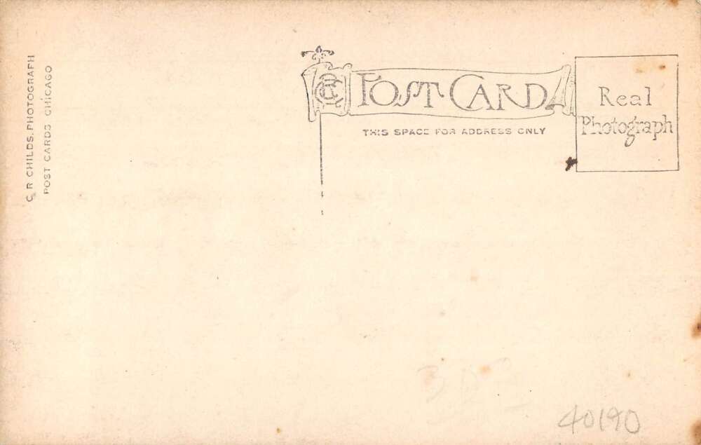 Chicago Heights Illinois Bank of Chicago Heights Real Photo Postcard AA26335 - Image 2