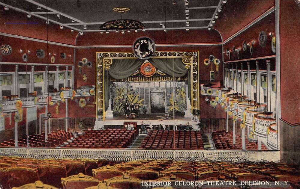 Celoron New York Celoron Theatre Interior Vintage Postcard AA26764