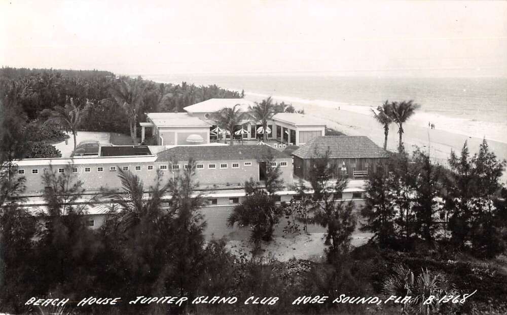 Hobe Sound Florida Jupiter Island Club Beach House Real Photo Postcard