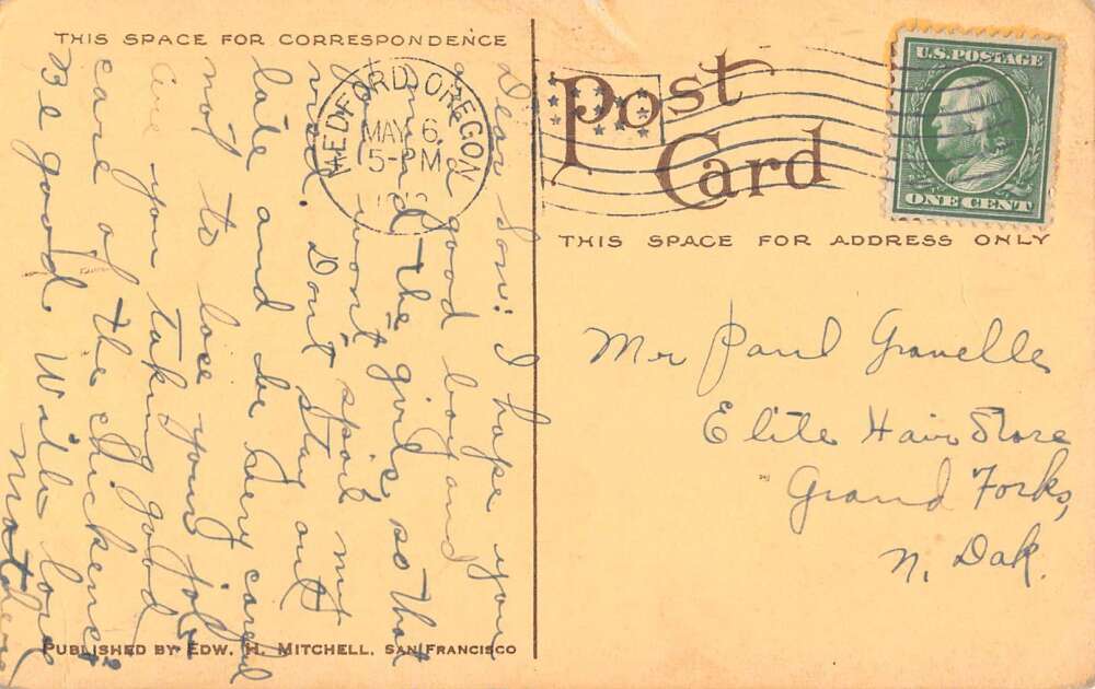 Medford Oregon First National Bank Vintage Postcard AA27210 - Image 2