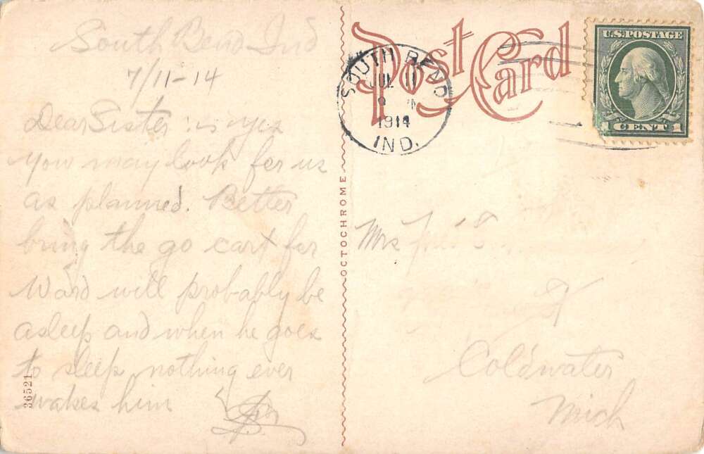 Redpath Chautauqua Train from Chicago to Dixie Land Vintage Postcard AA27397 - Image 2