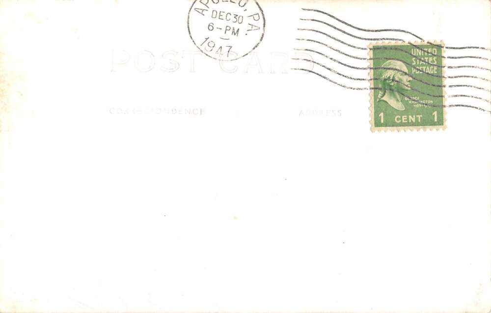 Apollo Pennsylvania Hartman Hotel Real Photo Vintage Postcard AA27807 - Image 2