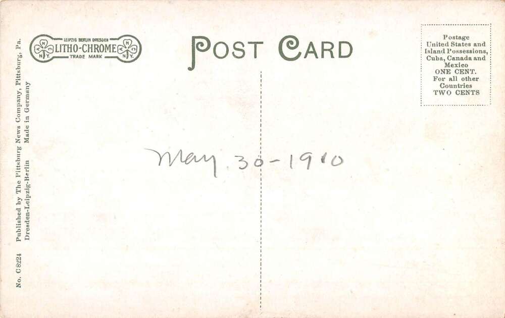 Braddock Pennsylvania National Bank Vintage Postcard AA28347 - Image 2