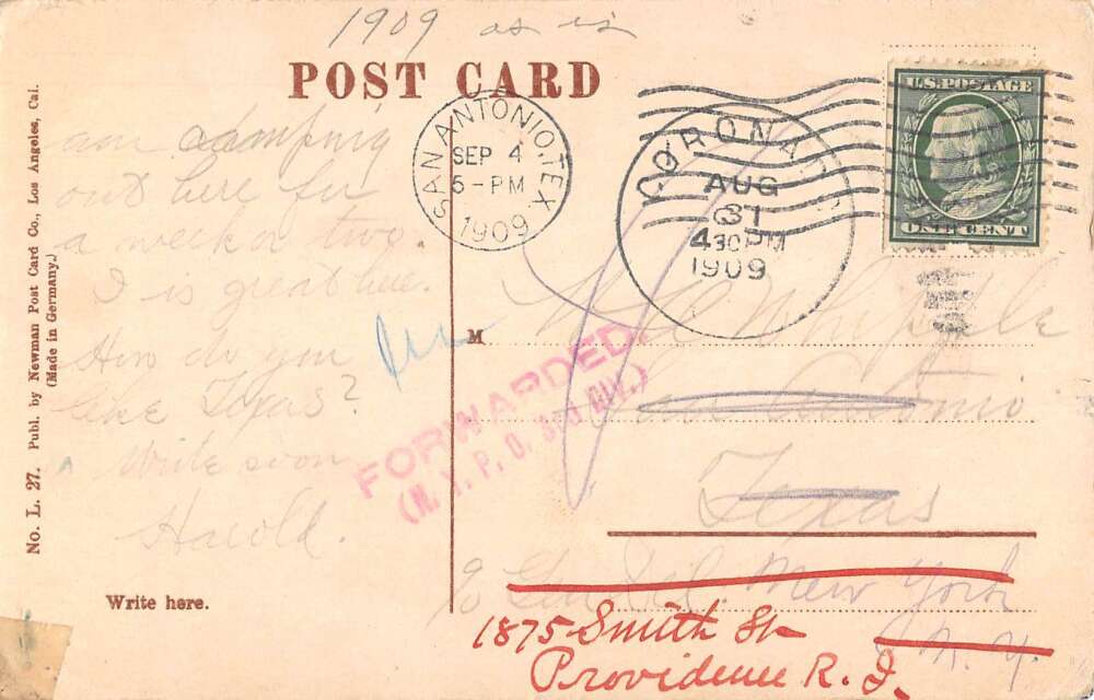 Coronado Tent City California Double Deck Car Vintage Postcard AA29243 - Image 2