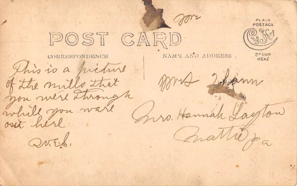 Woolrich Pennsylvania Wool Mill and Store Real Photo Vintage Postcard AA29357 - Image 2