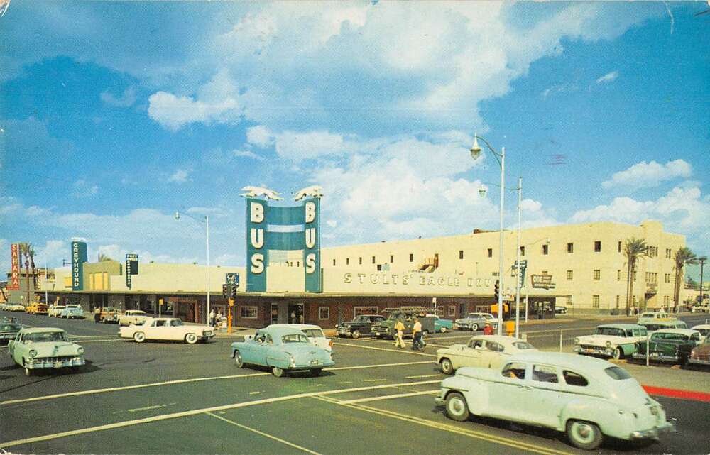 Phoenix Arizona Greyhound Bus Station Vintage Postcard AA29690