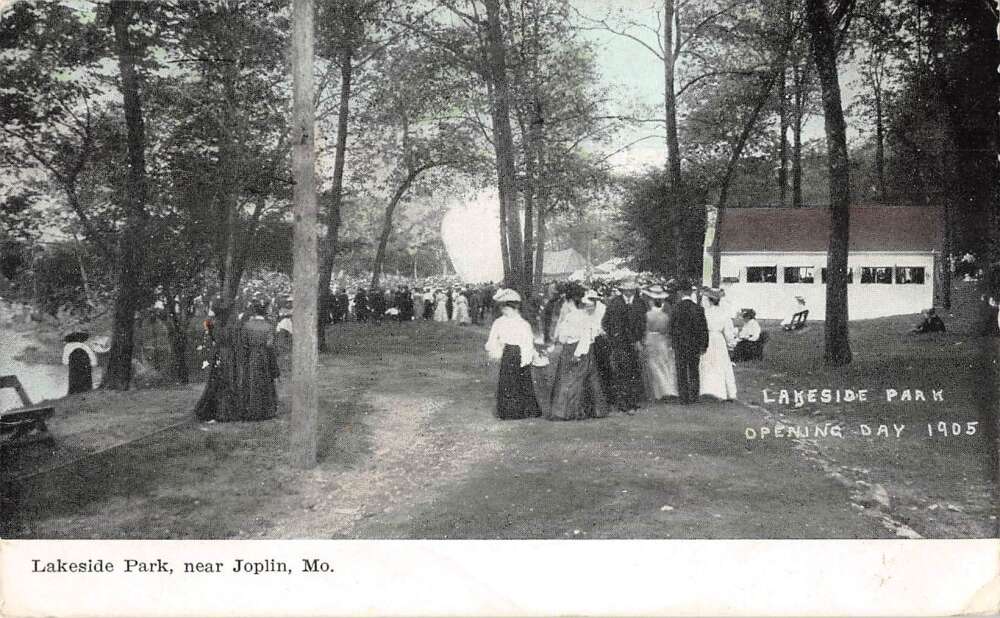 Joplin Missouri Lakeside Park Opening Day Vintage Postcard AA30557