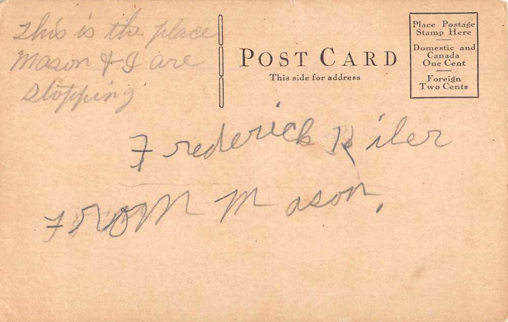 Emmitsburg Maryland New Slagle Hotel Vintage Postcard AA30816 - Image 2