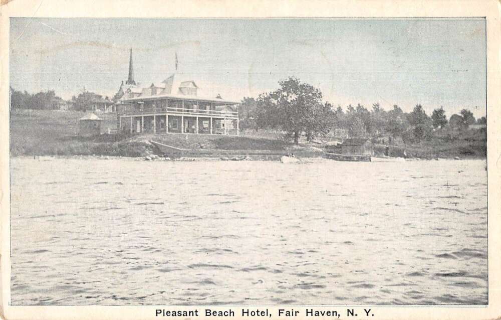 Fair Haven New York Pleasant Beach Hotel Scenic View Vintage Postcard AA31736