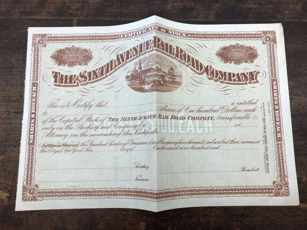 Group of 5 New York Railroad Certificates Seabright Brooklyn AA32019 - Image 2