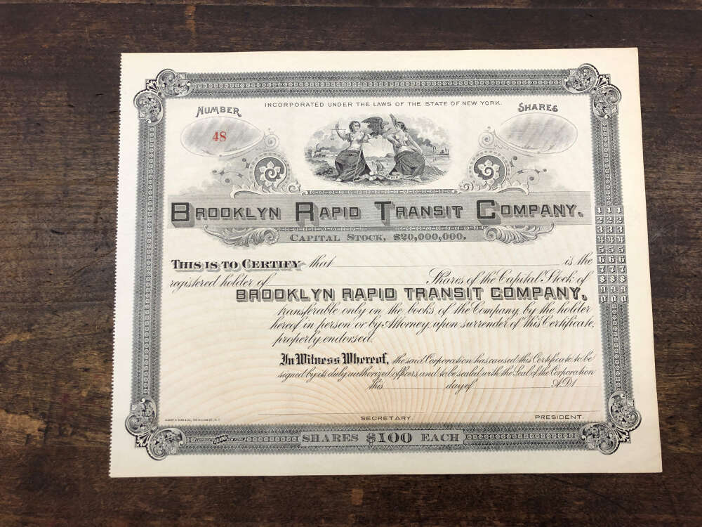 Group of 5 New York Railroad Certificates Seabright Brooklyn AA32019 - Image 4
