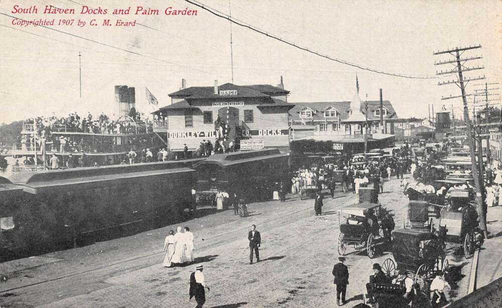 South Haven Michigan Dunkley Williams Dance Pavilion Steam Boat Dock PC AA32241