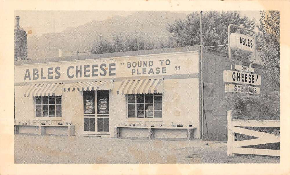 Sugarcreek OH- Ohio, Mullers Cheese House, Outside View, Vintage Postcard