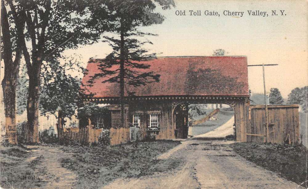 Cherry Valley New York Old Toll Gate Vintage Postcard AA32753 Mary L