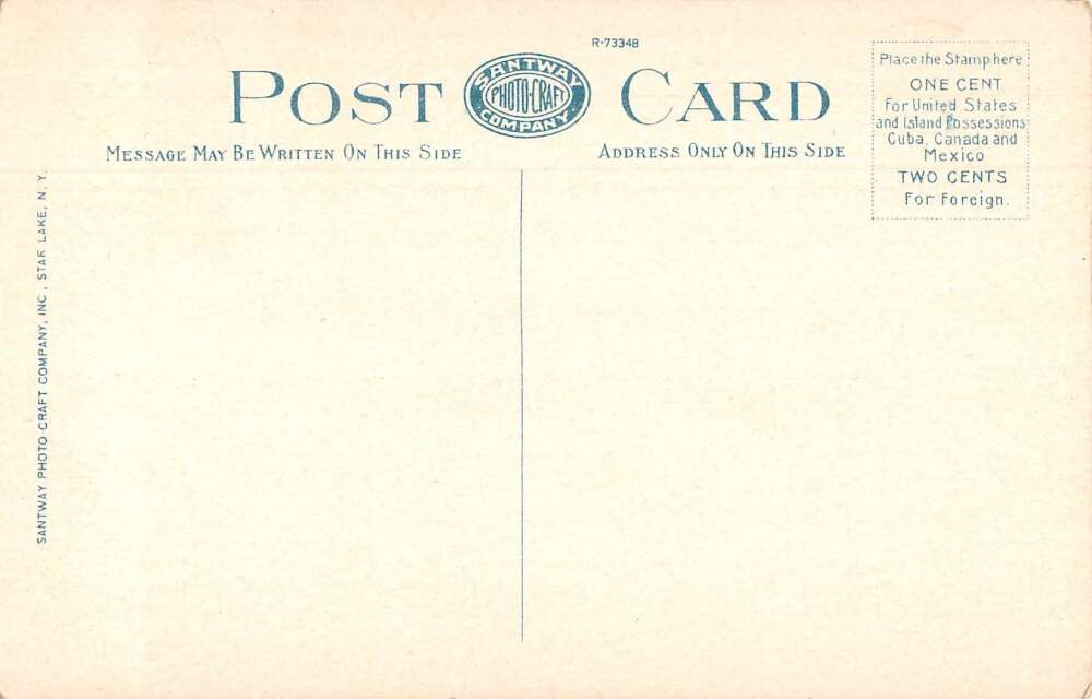 Inlet New York New Arrowhead Hotel Living Room Vintage Postcard AA33451 - Image 2