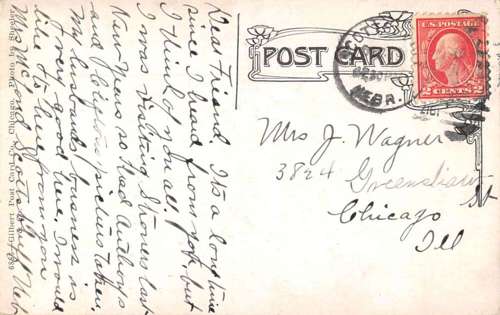 Scottsbluff Nebraska Main Street Looking South Vintage Postcard AA33959 - Image 2