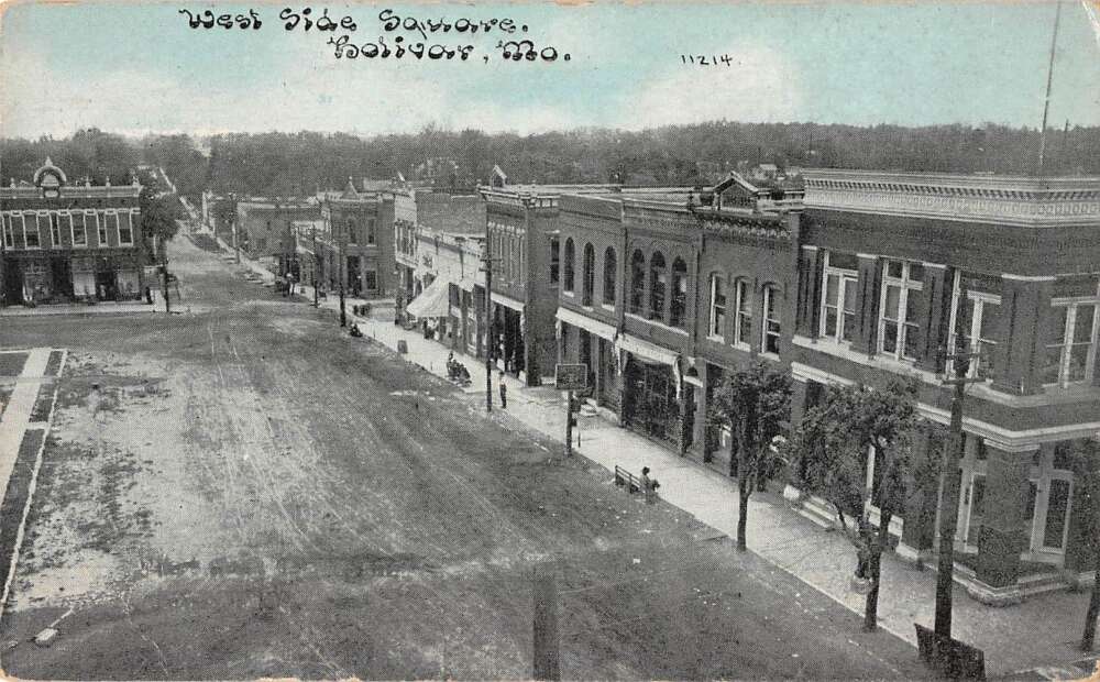 Bolivar Missouri West Side Square Vintage Postcard AA33987 Bolivar Missouri West Side Square Vintage Postcard AA33987