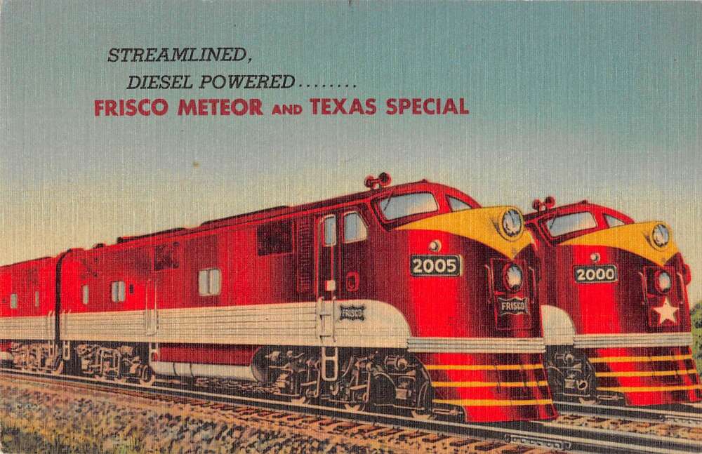 Details about   Springfield MO Texas Special Train Travel Poster Frisco Railroad Art Print 362