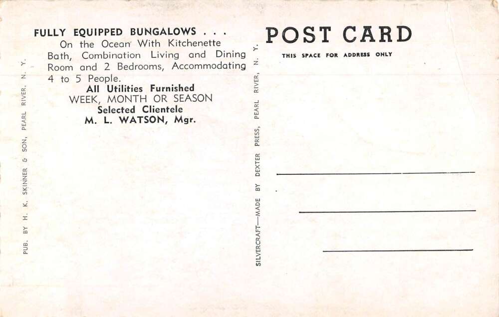 Miami Florida Deauville Bungalows Vintage Postcard AA35141 - Mary L ...