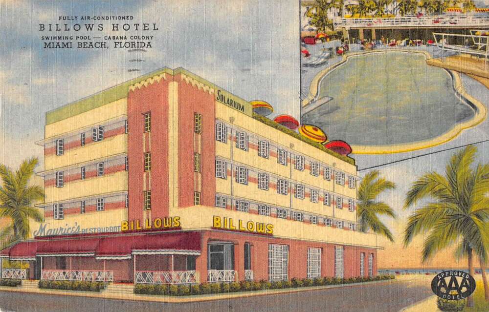 MIAMI BEACH, FL Fairfax Hotel and Apartments Postcard