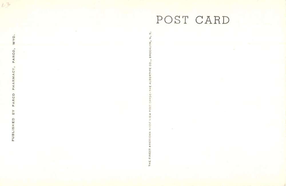 Parco Wyoming Parco Hotel Vintage Postcard AA36052 - Image 2