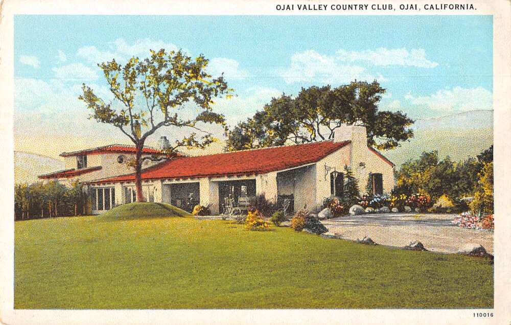 Ojai California Ojai Valley Country Club Vintage Postcard AA36890