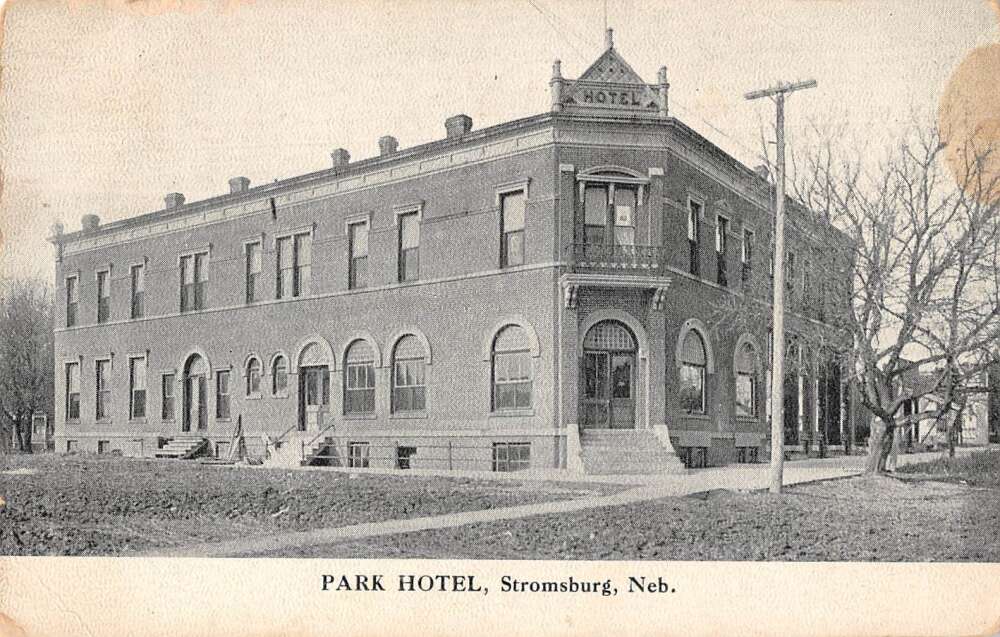 Stromsburg Nebraska Park Hotel Vintage Postcard AA37099 Mary L. Martin Ltd. Postcards