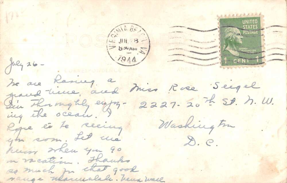 Virginia Beach Virginia Princess Anne Country Club Real Photo Postcard AA37584 - Image 2