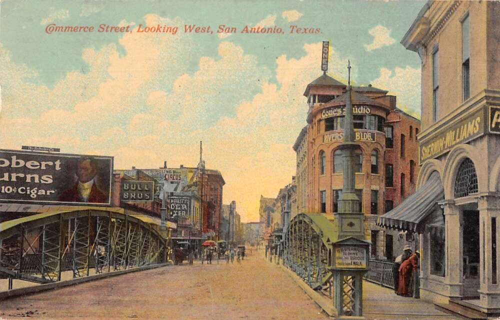 San Antonio Texas Commerce Street Cigar Billboard Sherwin Williams PC