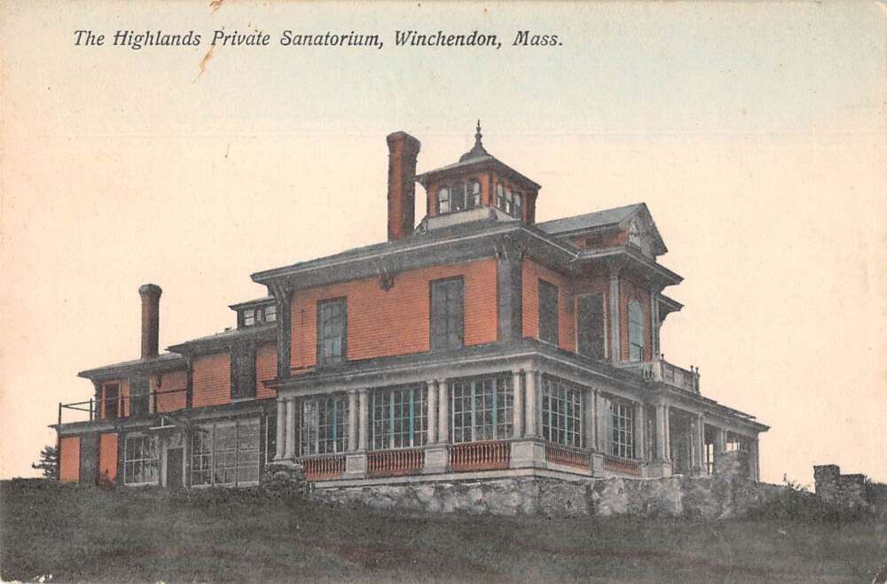 Winchendon Massachusetts Highlands Sanatorium Vintage Postcard AA41685